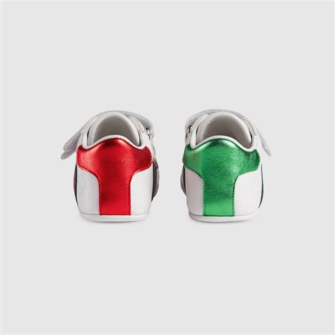 gucci children unisex velcro low top trainers|Gucci Baby Ace leather sneaker.